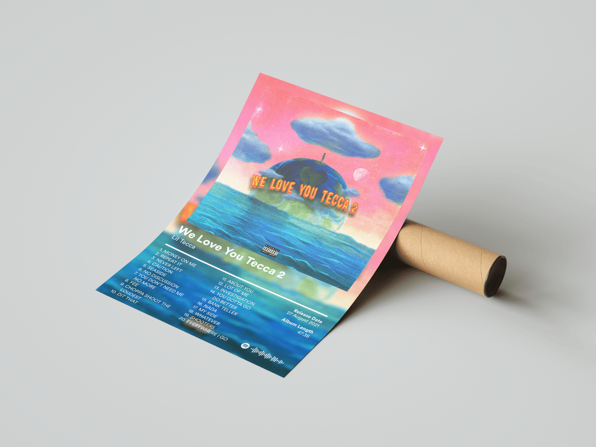 Lil Tecca 'We Love You Tecca 2' Album Poster - Posters, Prints & Wall Art | HYPE Posters