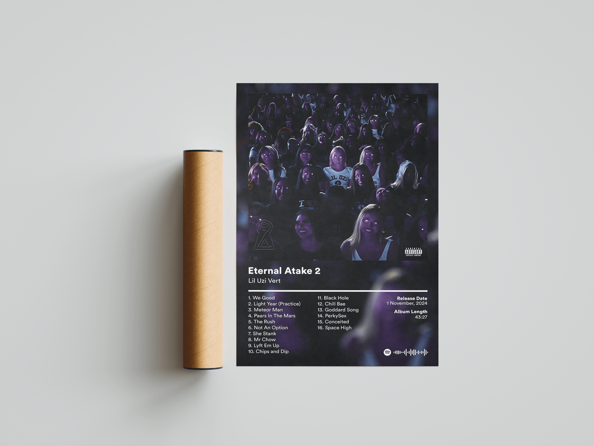 Lil Uzi Vert 'Eternal Atake 2' Album Poster - Posters, Prints & Wall Art | HYPE Posters
