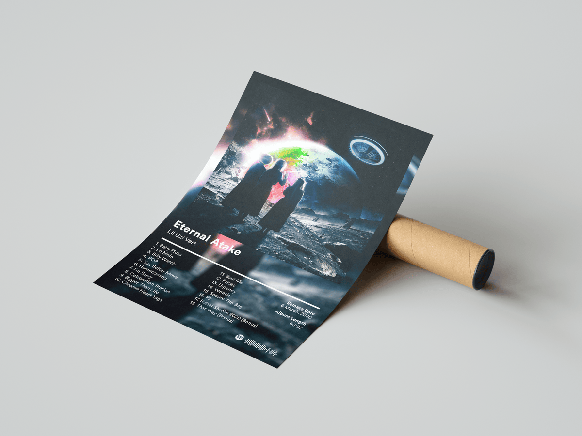 Lil Uzi Vert 'Eternal Atake' Album Poster - Posters, Prints & Wall Art | HYPE Posters
