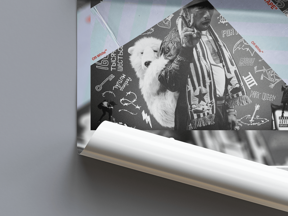 Lil Uzi Vert 'Luv Is Rage 2' Album Poster - Posters, Prints & Wall Art | HYPE Posters