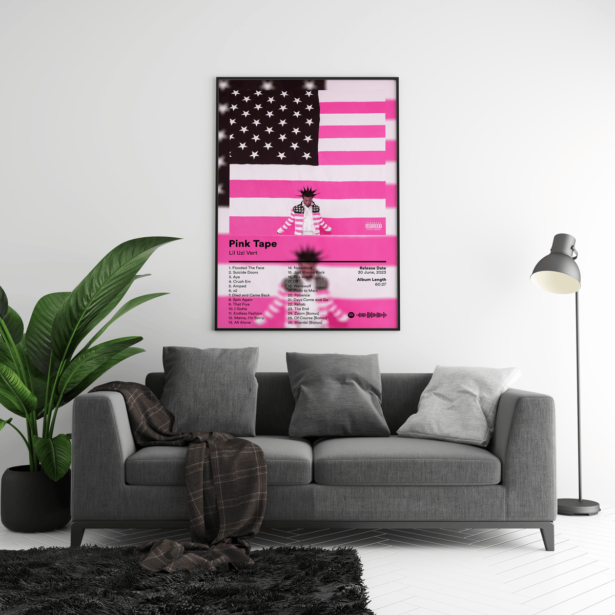 Lil Uzi Vert 'Pink Tape' Album Poster - Posters, Prints & Wall Art | HYPE Posters