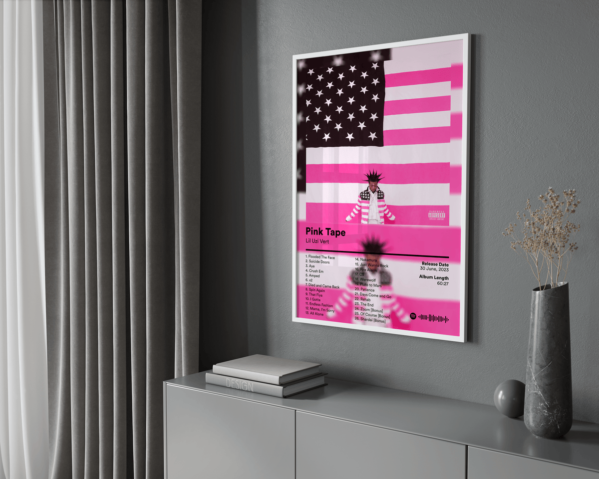 Lil Uzi Vert 'Pink Tape' Album Poster - Posters, Prints & Wall Art | HYPE Posters