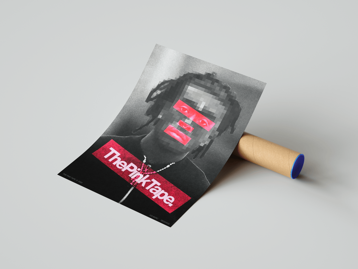 Lil Uzi Vert 'Red Pink Tapes' Poster - Posters, Prints & Wall Art | HYPE Posters