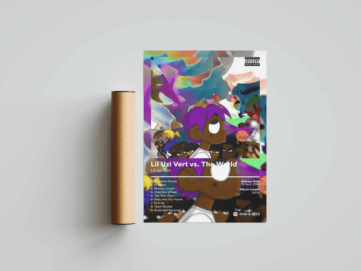 Lil Uzi Vert 'Vs. The World' Album Poster - Posters, Prints & Wall Art | HYPE Posters