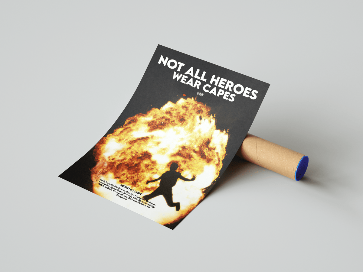 Metro Boomin 'Not All Heroes Wear Capes' Poster - Posters, Prints & Wall Art | HYPE Posters