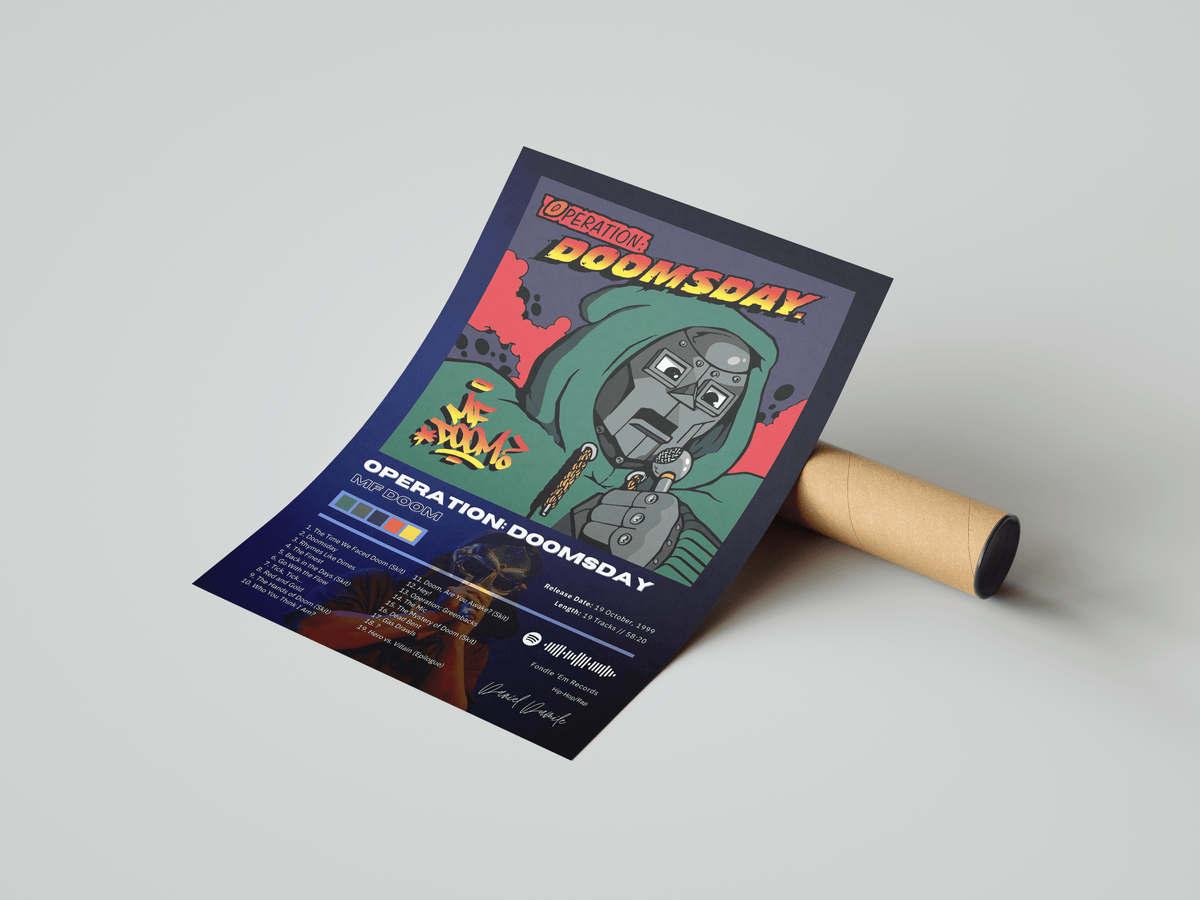 MF DOOM 'Operation: Doomsday' Album Poster - Posters, Prints & Wall Art | HYPE Posters