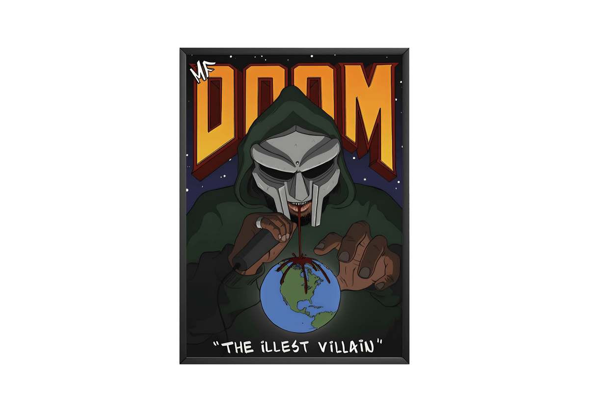 MF Doom 'The iLLEST ViLLAin' Poster - Posters, Prints & Wall Art | HYPE Posters