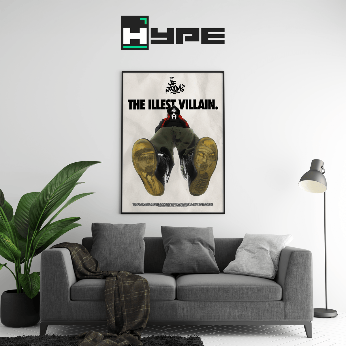 MF Doom 'The Illest Villain' Poster - Posters, Prints & Wall Art | HYPE Posters