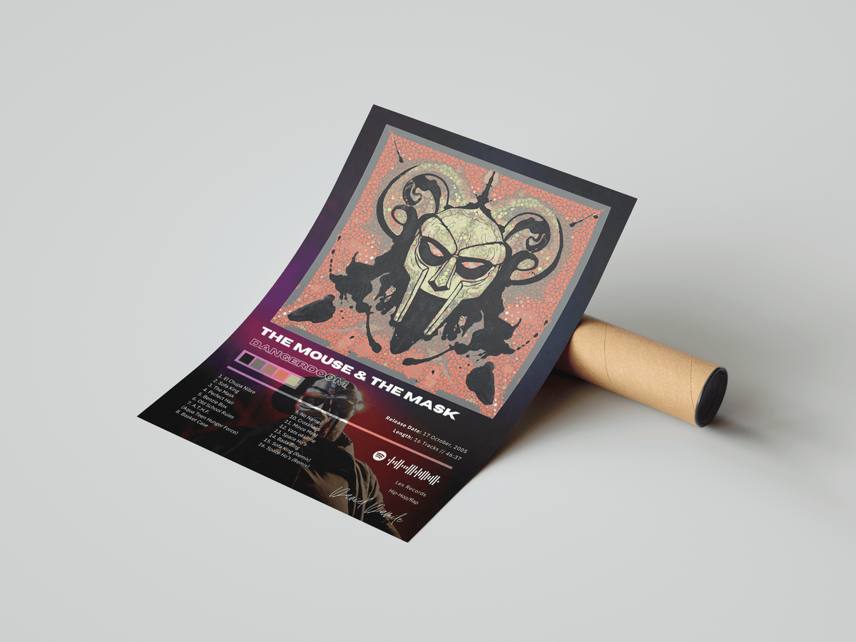 MF DOOM 'THE MOUSE & THE MASK' Album Poster - Posters, Prints & Wall Art | HYPE Posters