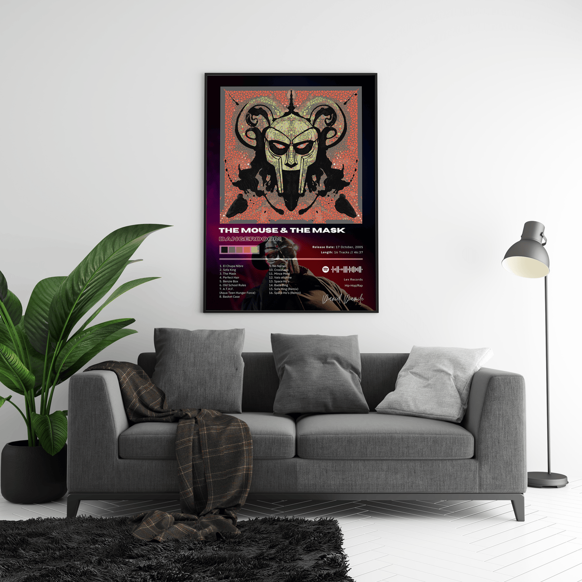 MF DOOM 'THE MOUSE & THE MASK' Album Poster - Posters, Prints & Wall Art | HYPE Posters