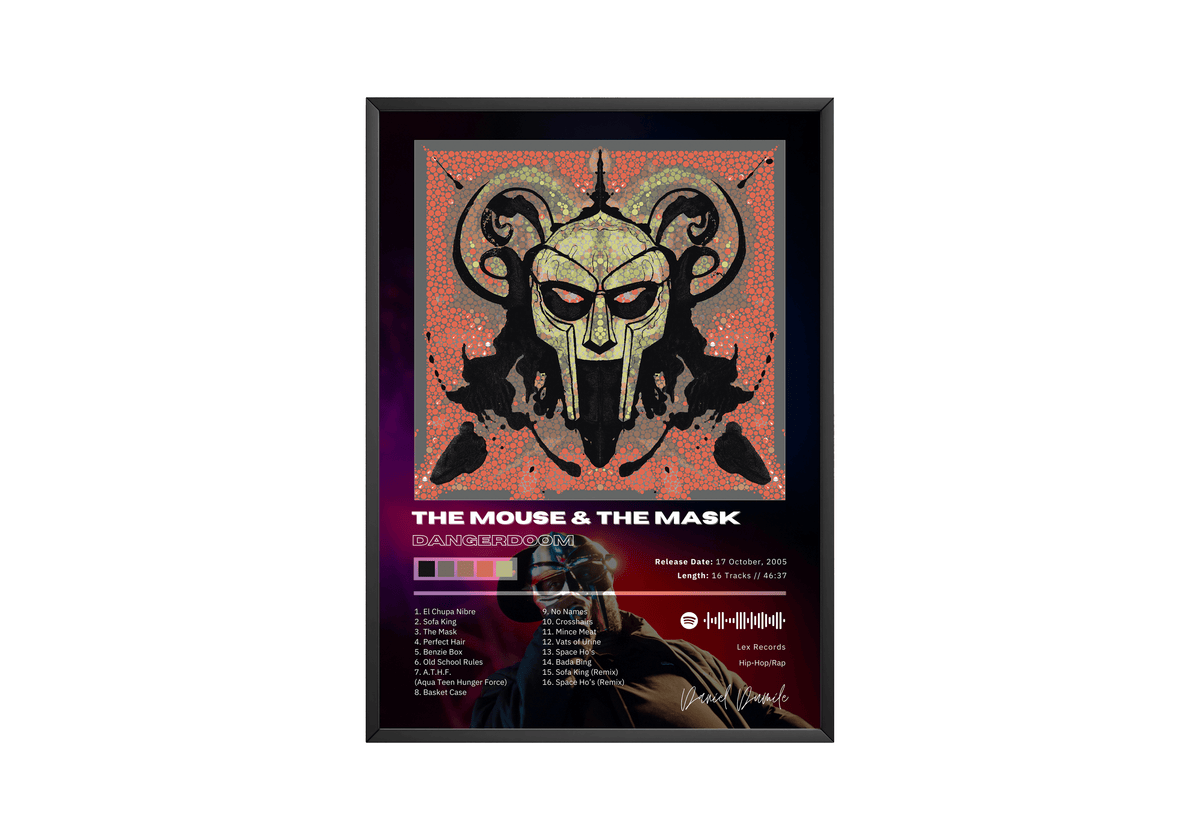 MF DOOM 'THE MOUSE & THE MASK' Album Poster - Posters, Prints & Wall Art | HYPE Posters