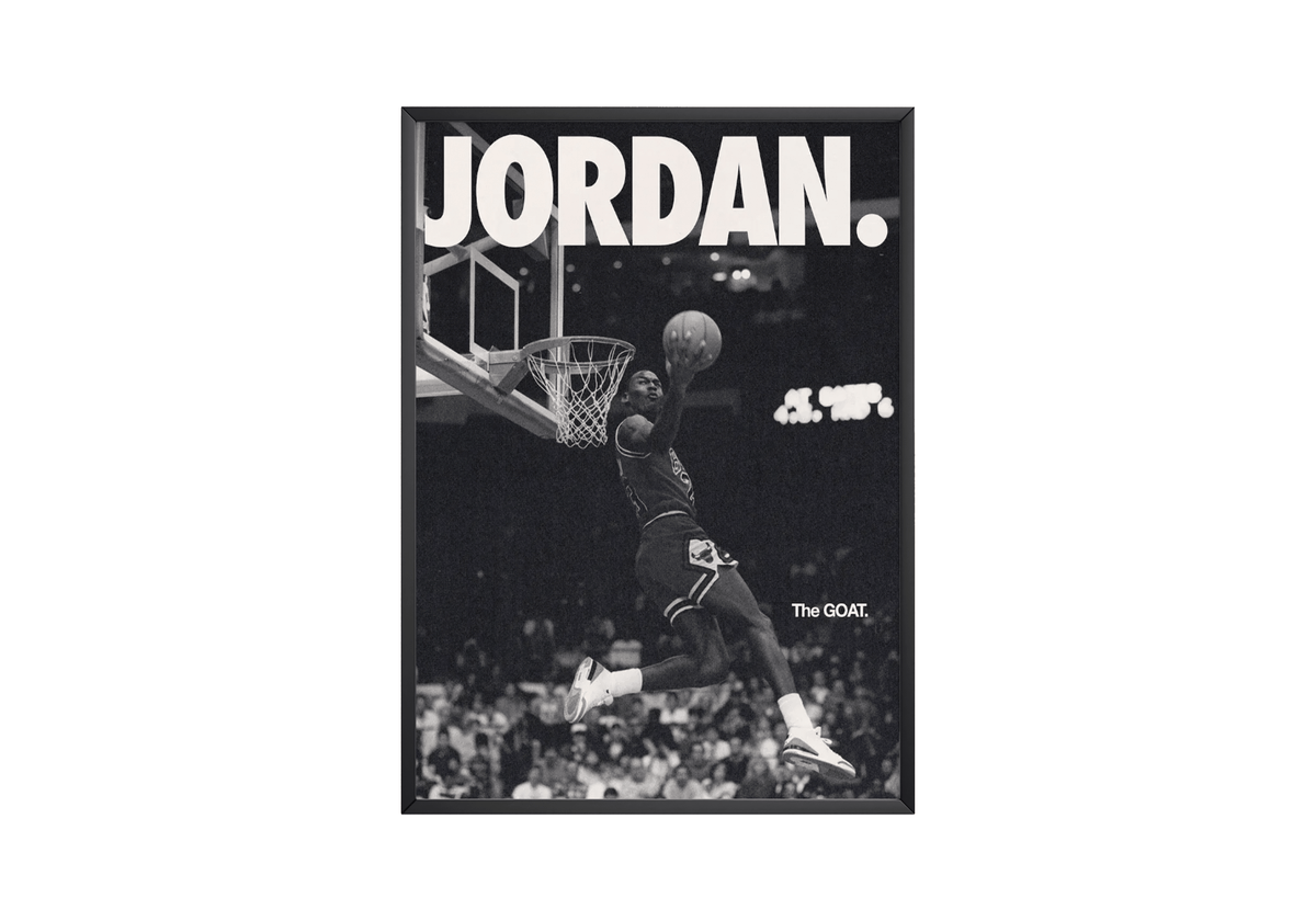 Michael Jordan 'The Goat' Poster - Posters, Prints & Wall Art | HYPE Posters
