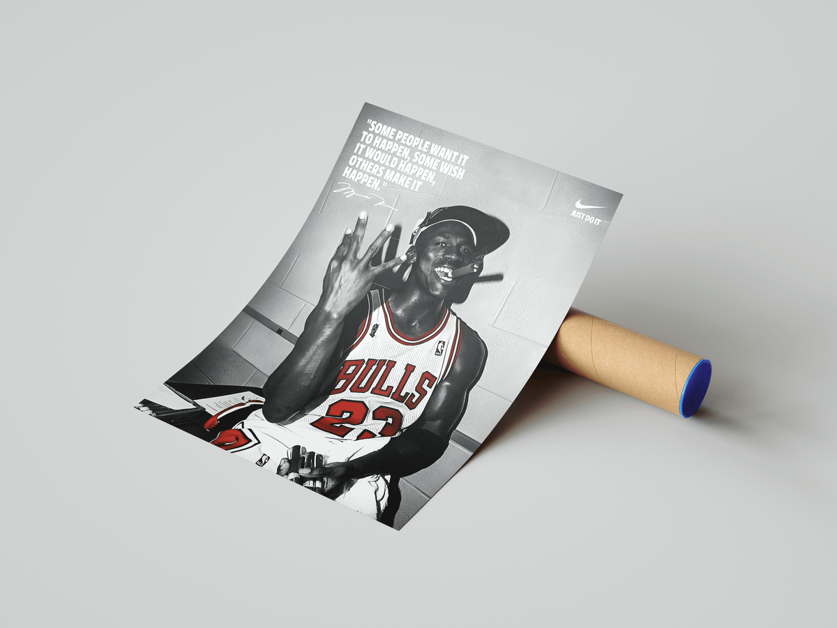 Michael Jordan Vintage Trophy Poster - Posters, Prints & Wall Art | HYPE Posters