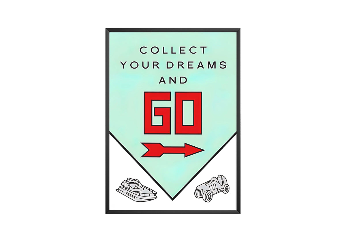 Monopoly 'Collect Your Dreams' Poster - Posters, Prints & Wall Art | HYPE Posters