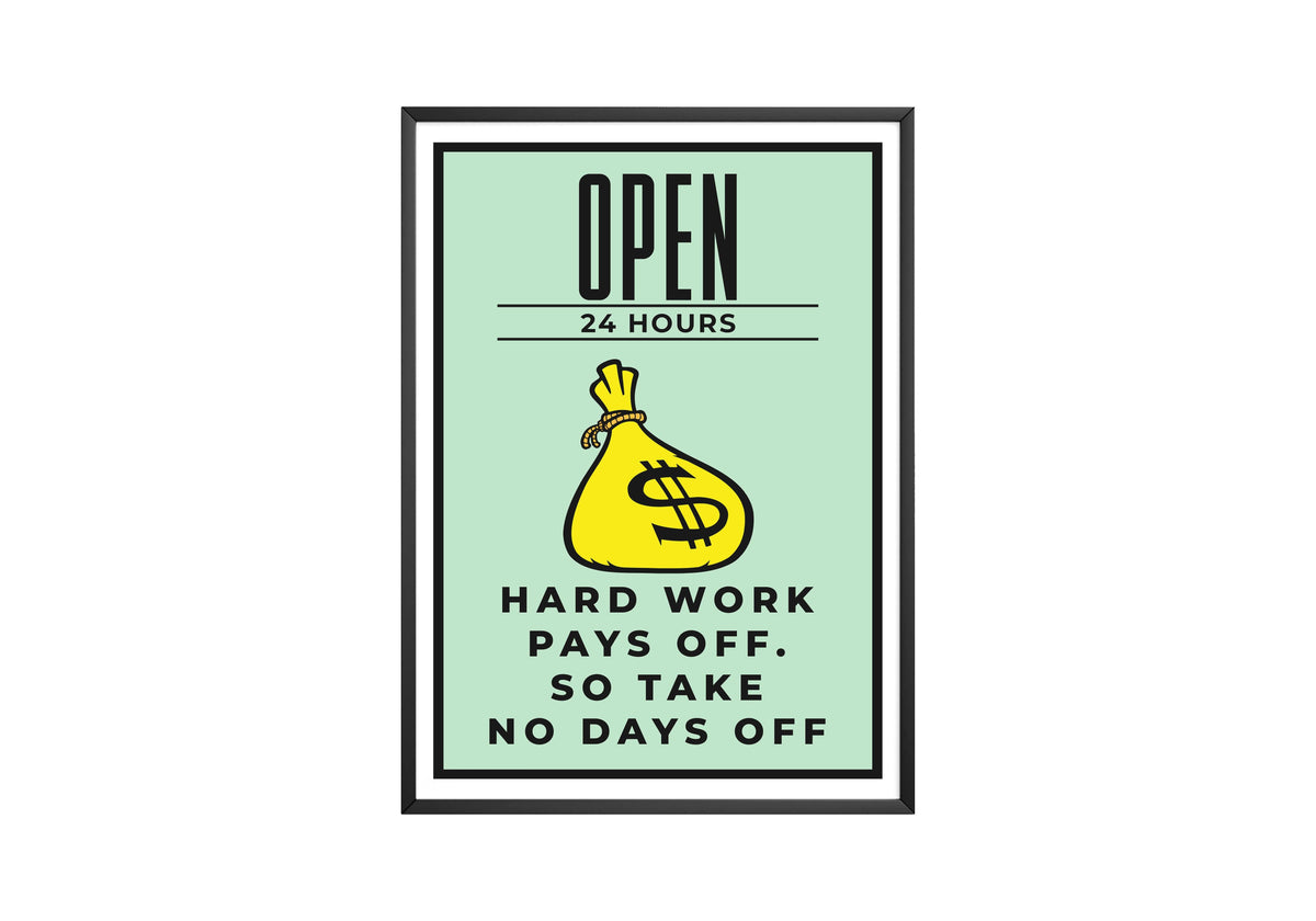 Monopoly - Open 24 Hours - Posters, Prints & Wall Art | HYPE Posters