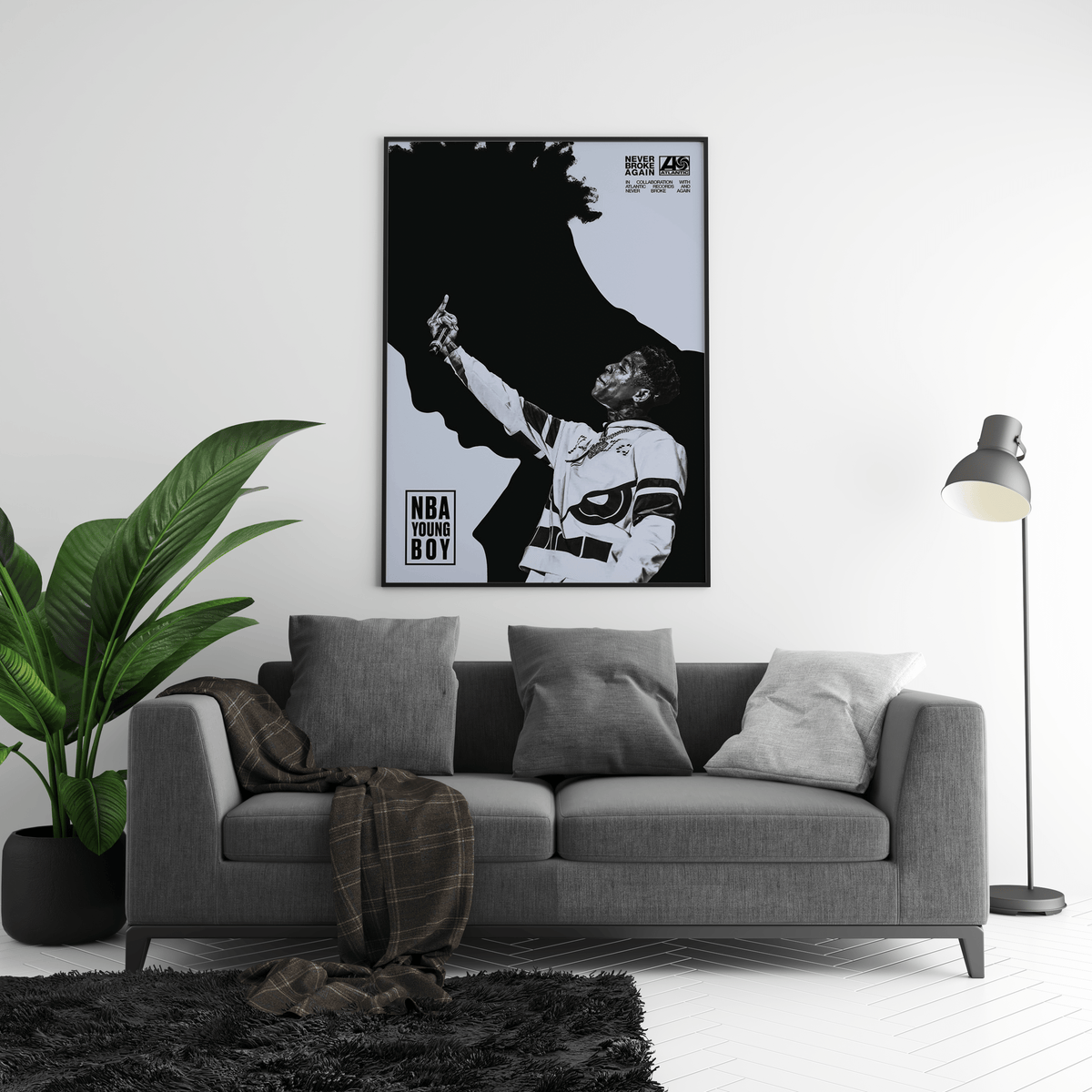 NBA Young Boy 'Silhouette' Poster - Posters, Prints & Wall Art | HYPE Posters