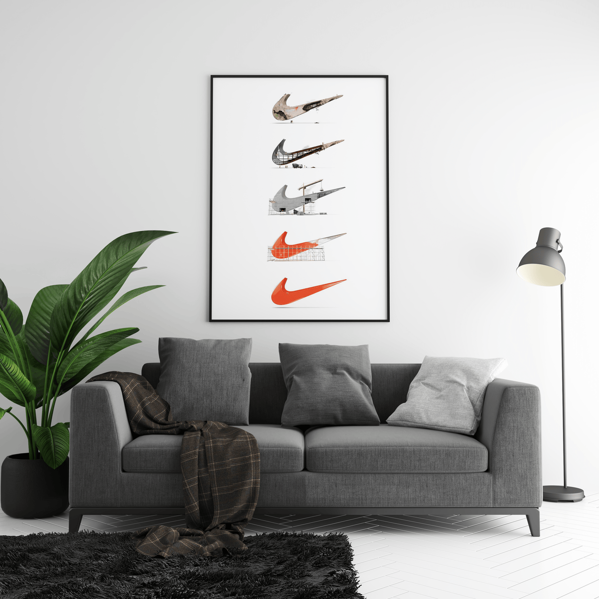 Nike Construction Poster - Posters, Prints & Wall Art | HYPE Posters