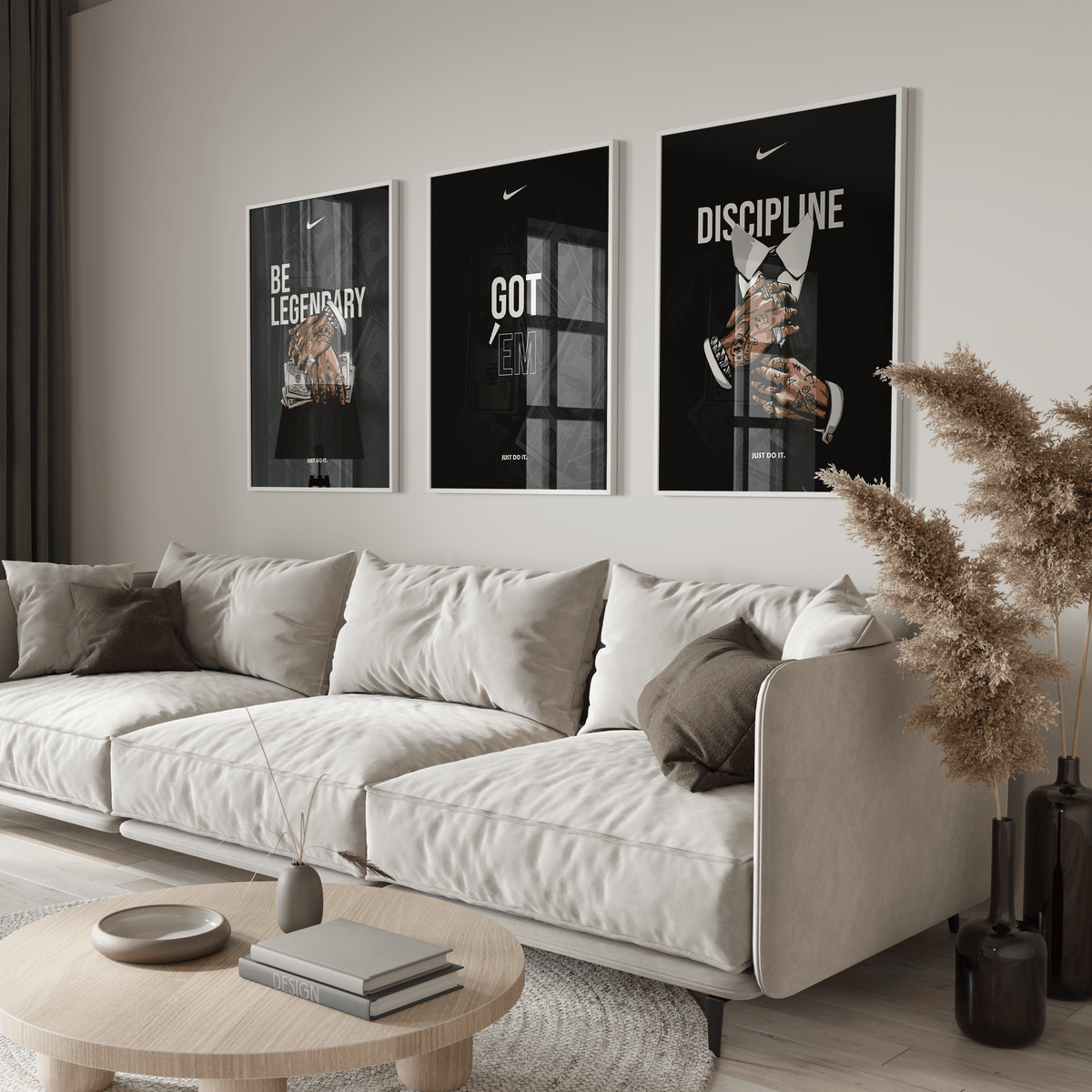 Nike Money Motivational Poster Set - Posters, Prints & Wall Art | HYPE Posters