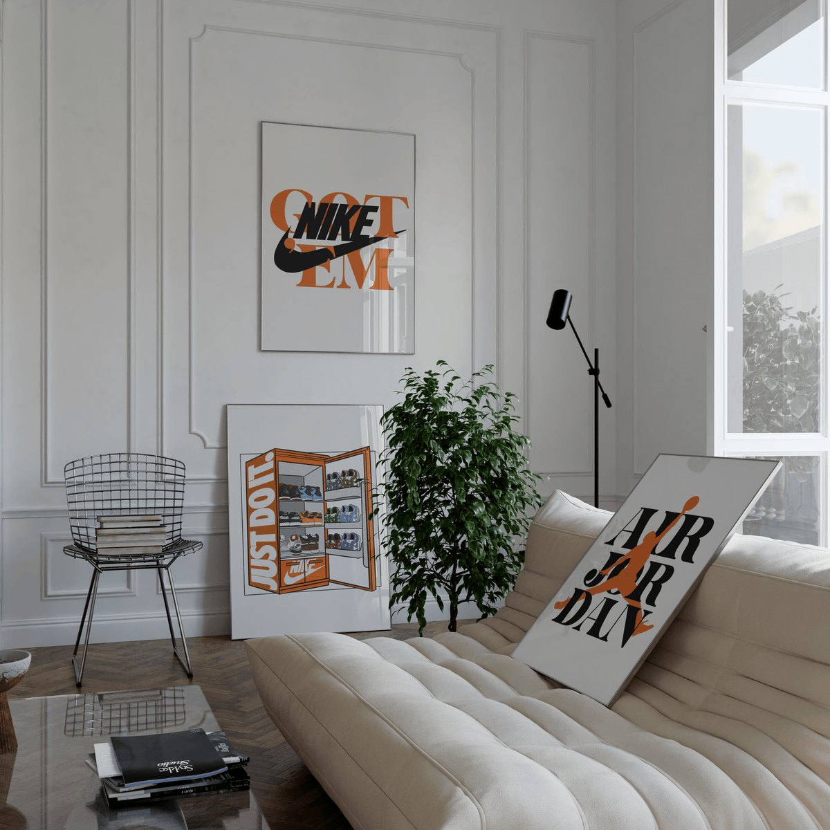 Nike Orange Aesthetic Poster Set - Posters, Prints & Wall Art | HYPE Posters
