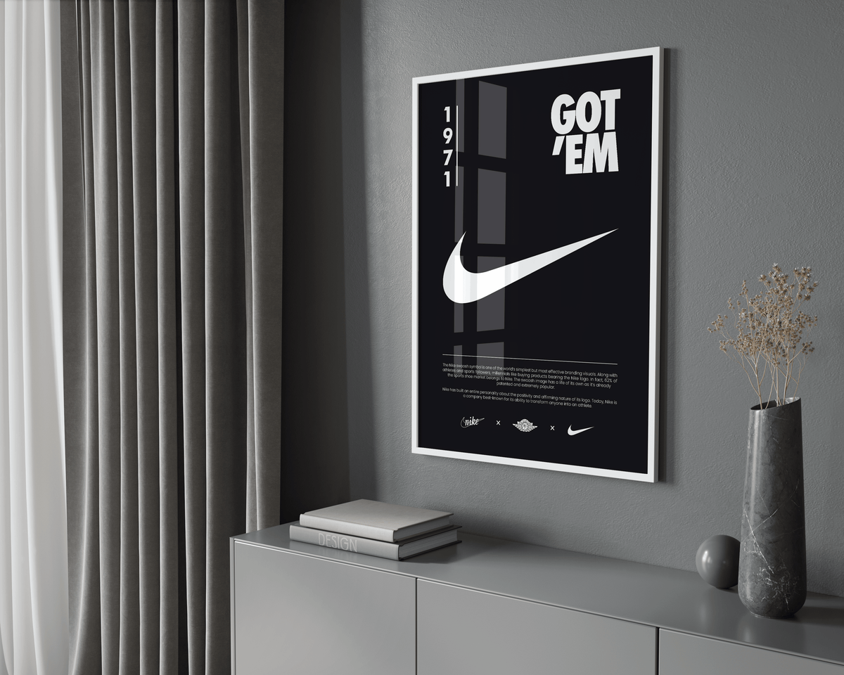 Nike Origins Black Poster - Posters, Prints & Wall Art | HYPE Posters
