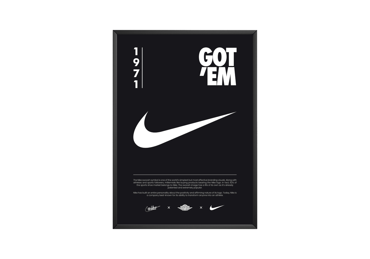 Nike Origins Black Poster - Posters, Prints & Wall Art | HYPE Posters