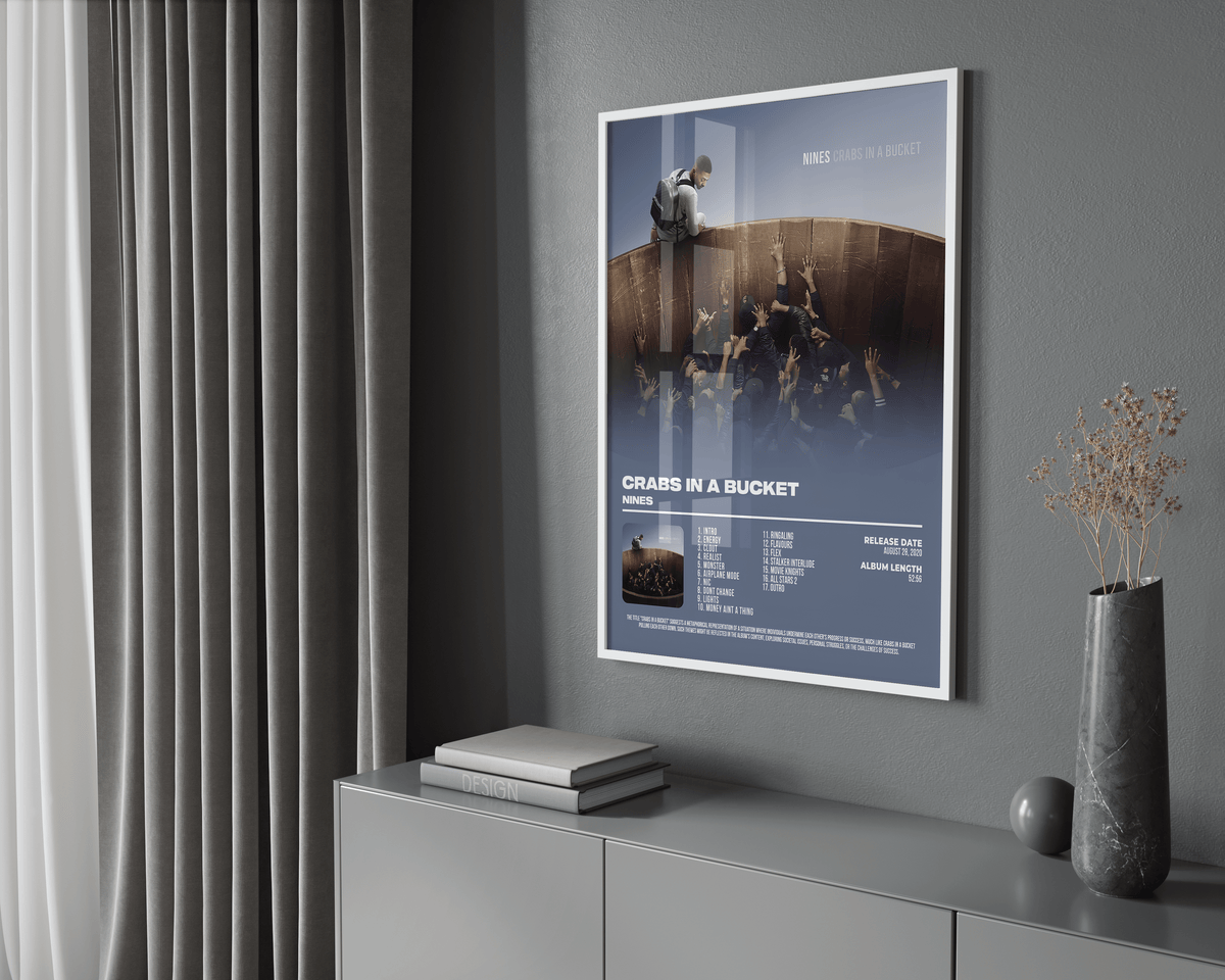Nines - "Crabs In A Bucket" Album Poster - Posters, Prints & Wall Art | HYPE Posters