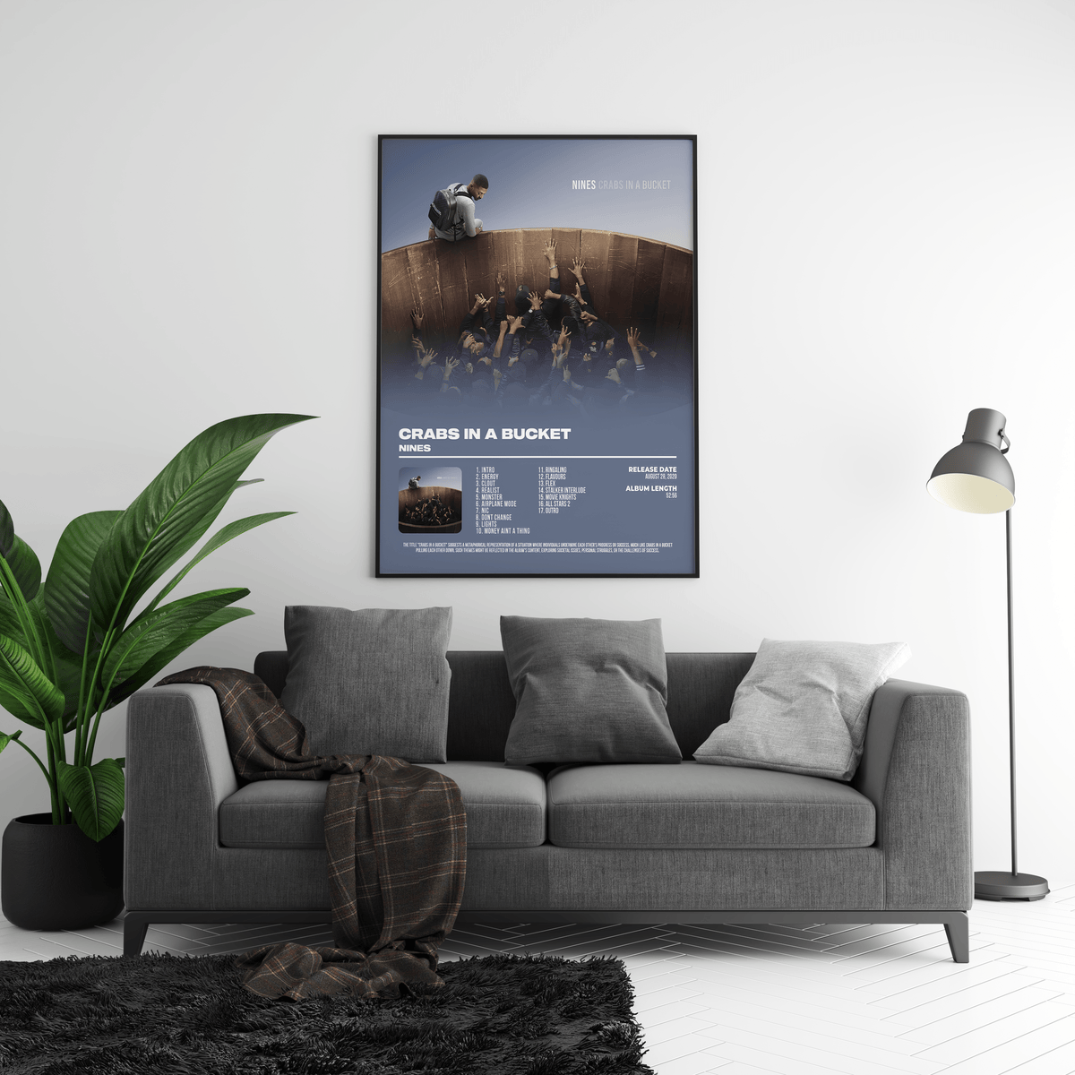 Nines - "Crabs In A Bucket" Album Poster - Posters, Prints & Wall Art | HYPE Posters