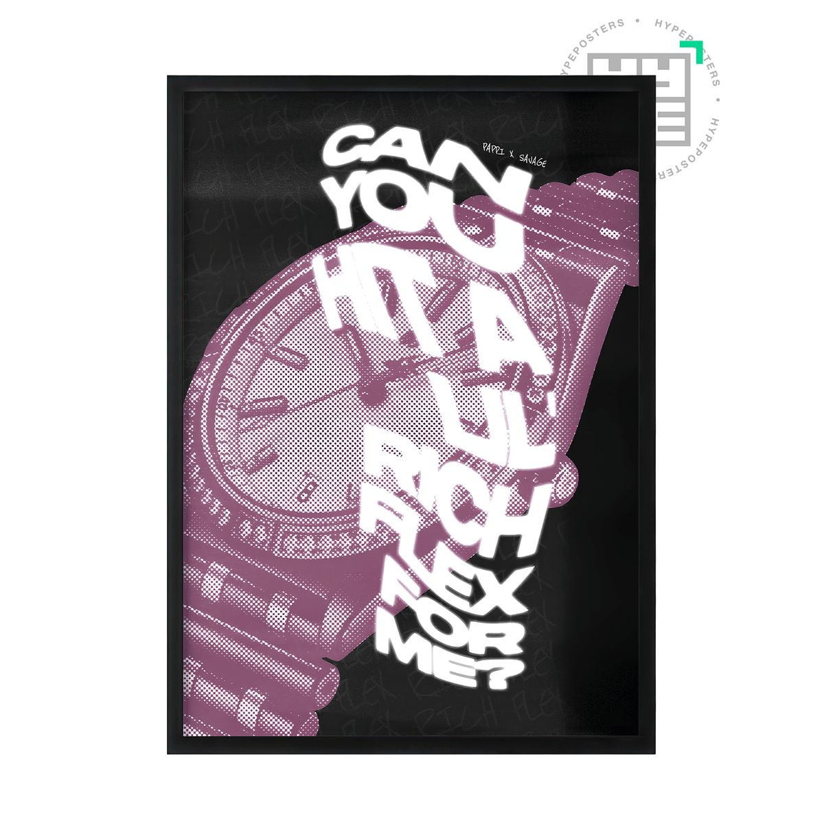 Pappi x Savage Flex Poster - Posters, Prints & Wall Art | HYPE Posters