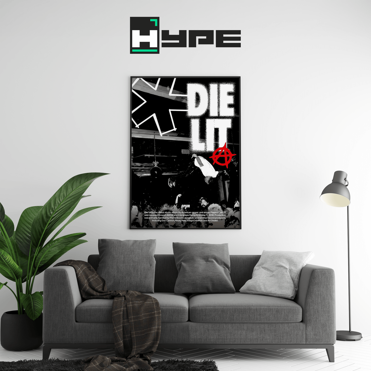 Playboi Carti Die Lit Poster - Posters, Prints & Wall Art | HYPE Posters