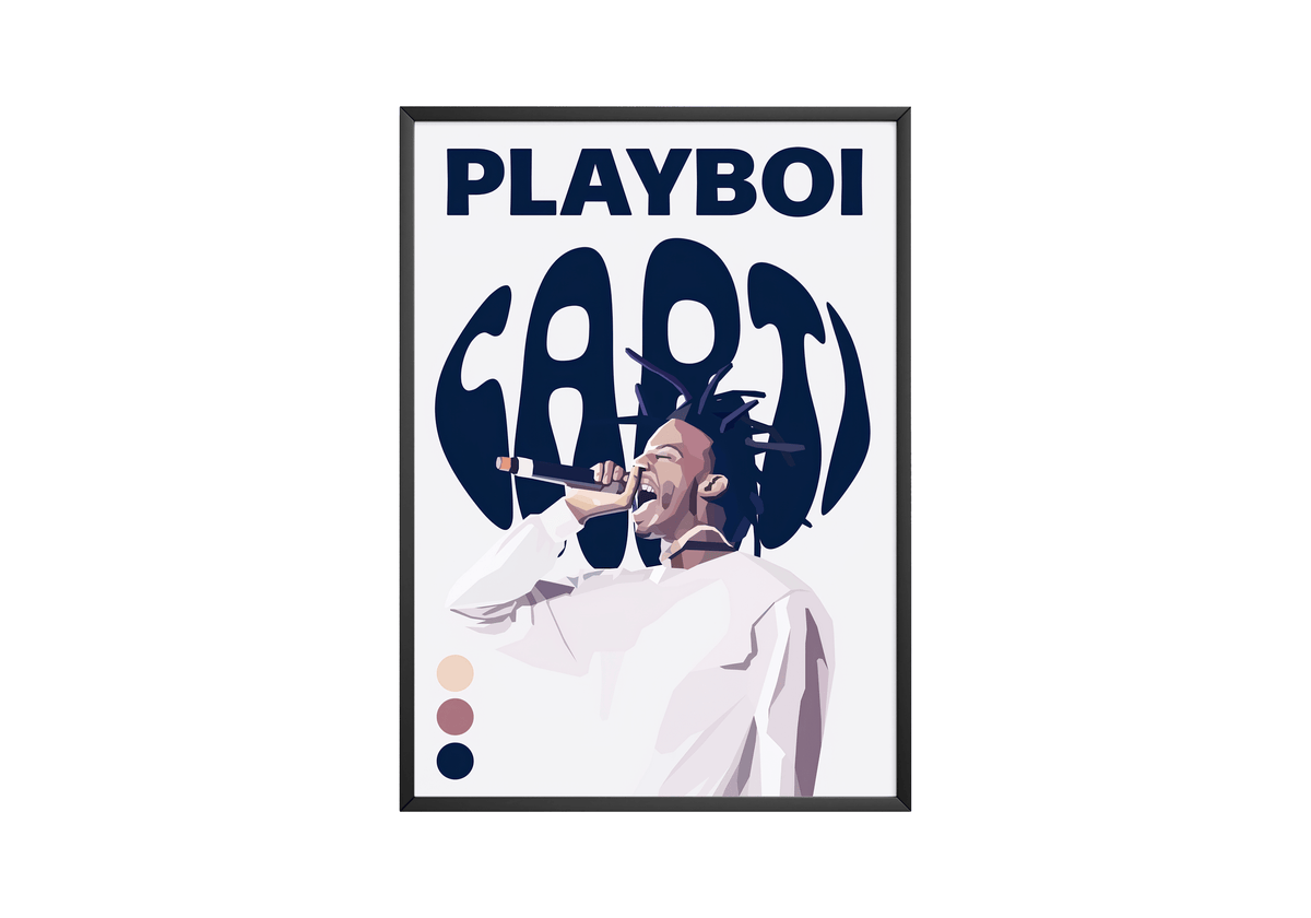 Playboi Carti 'Focus' Poster - Posters, Prints & Wall Art | HYPE Posters