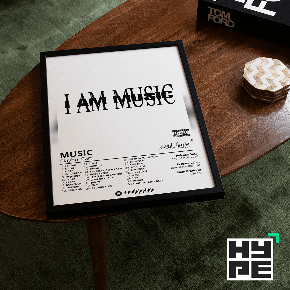 Playboi Carti 'MUSIC' Album Poster - Posters, Prints & Wall Art | HYPE Posters