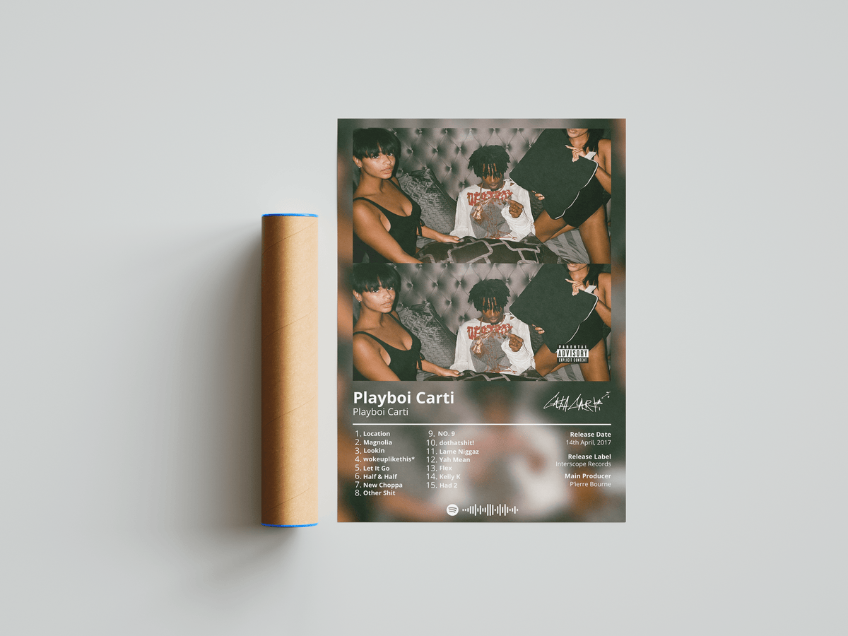 Playboi Carti 'Playboi Carti' Album Poster - Posters, Prints & Wall Art | HYPE Posters