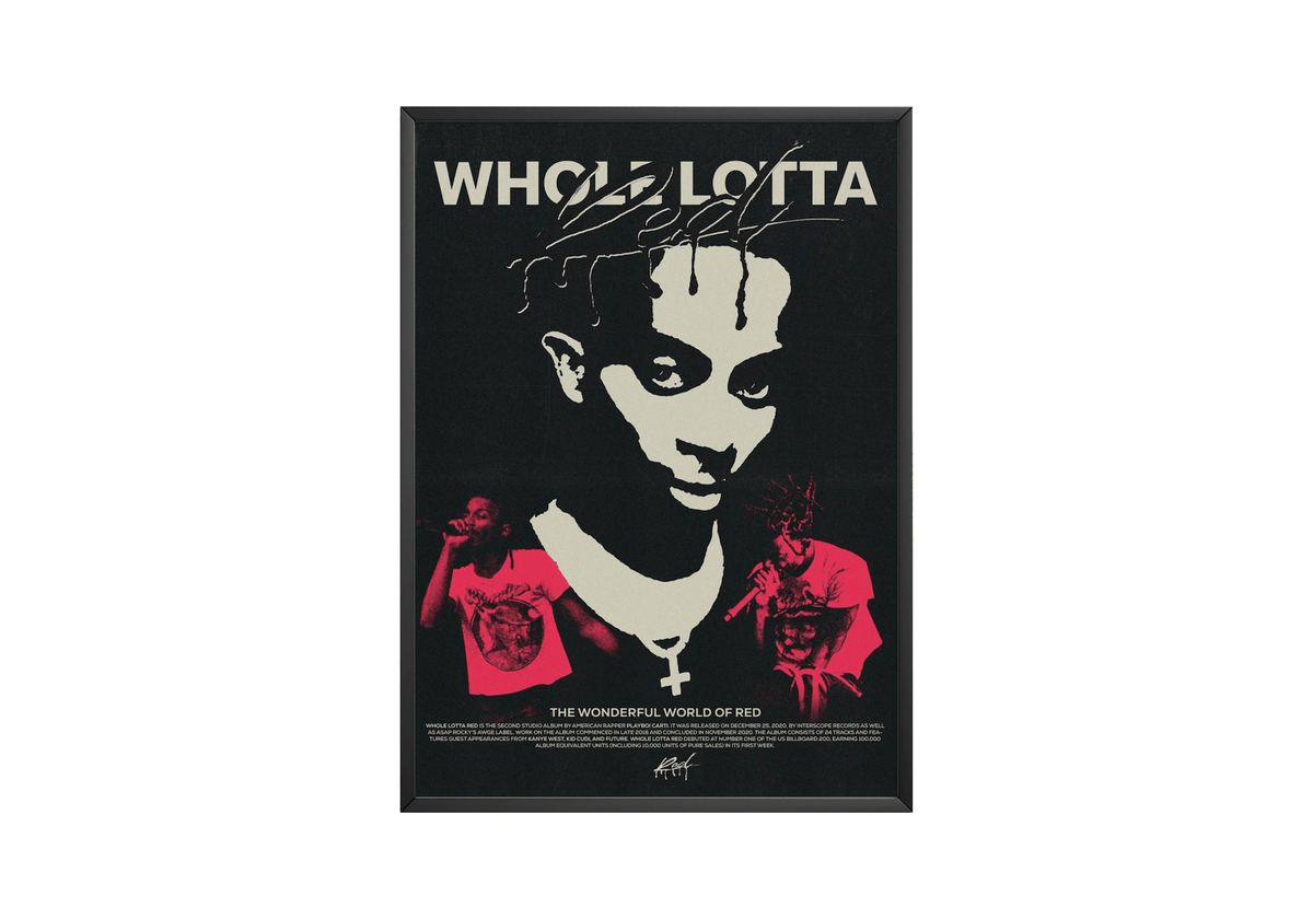 Playboi Carti 'Whole Lotta Red' Poster - Posters, Prints & Wall Art | HYPE Posters