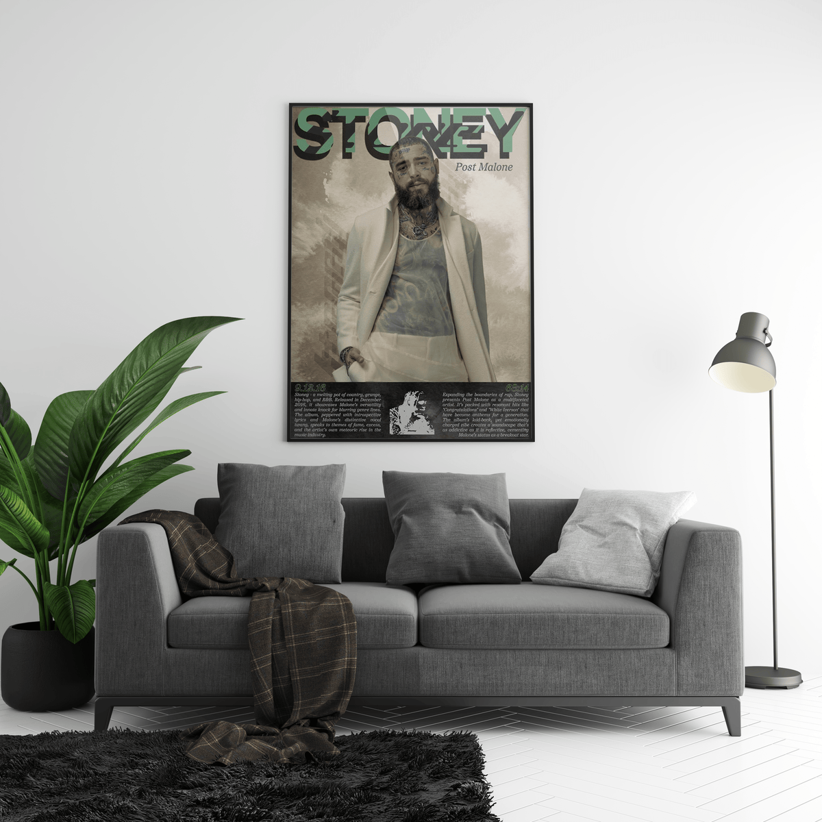 Post Malone 'Stoney' Written Poster - Posters, Prints & Wall Art | HYPE Posters