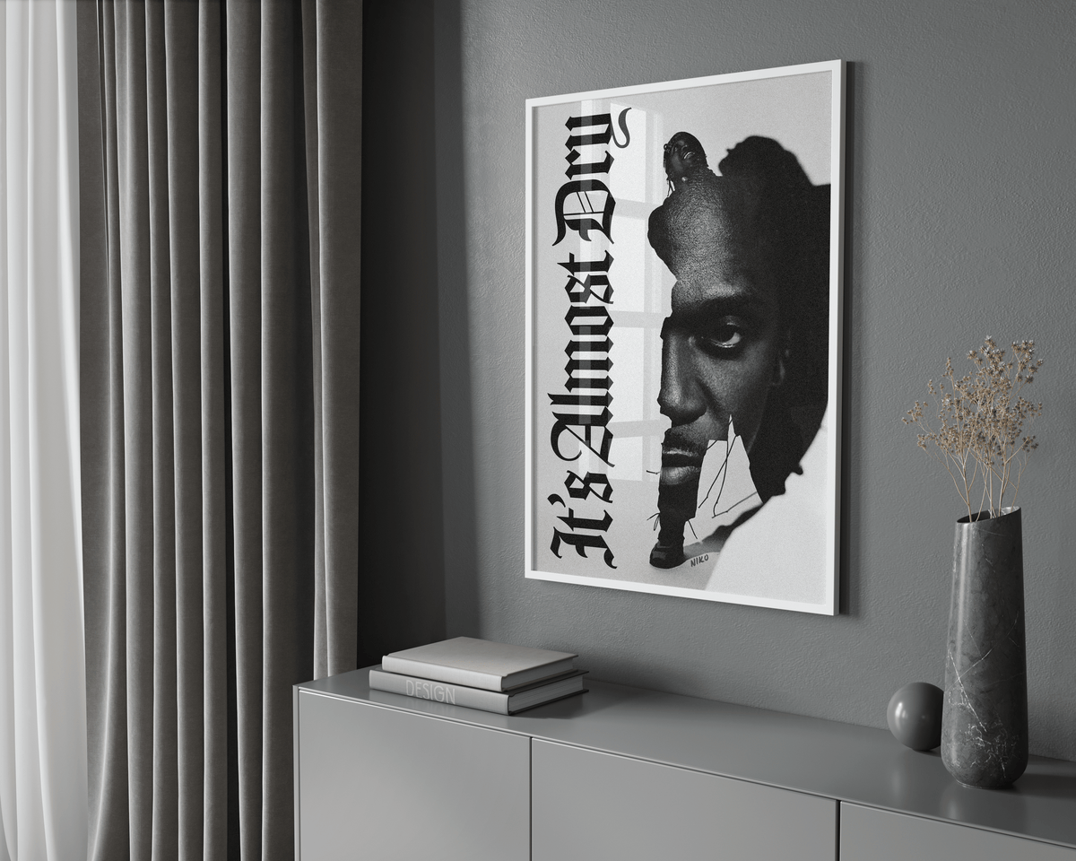 Pusha T 'Almost Dry' Poster - Posters, Prints & Wall Art | HYPE Posters