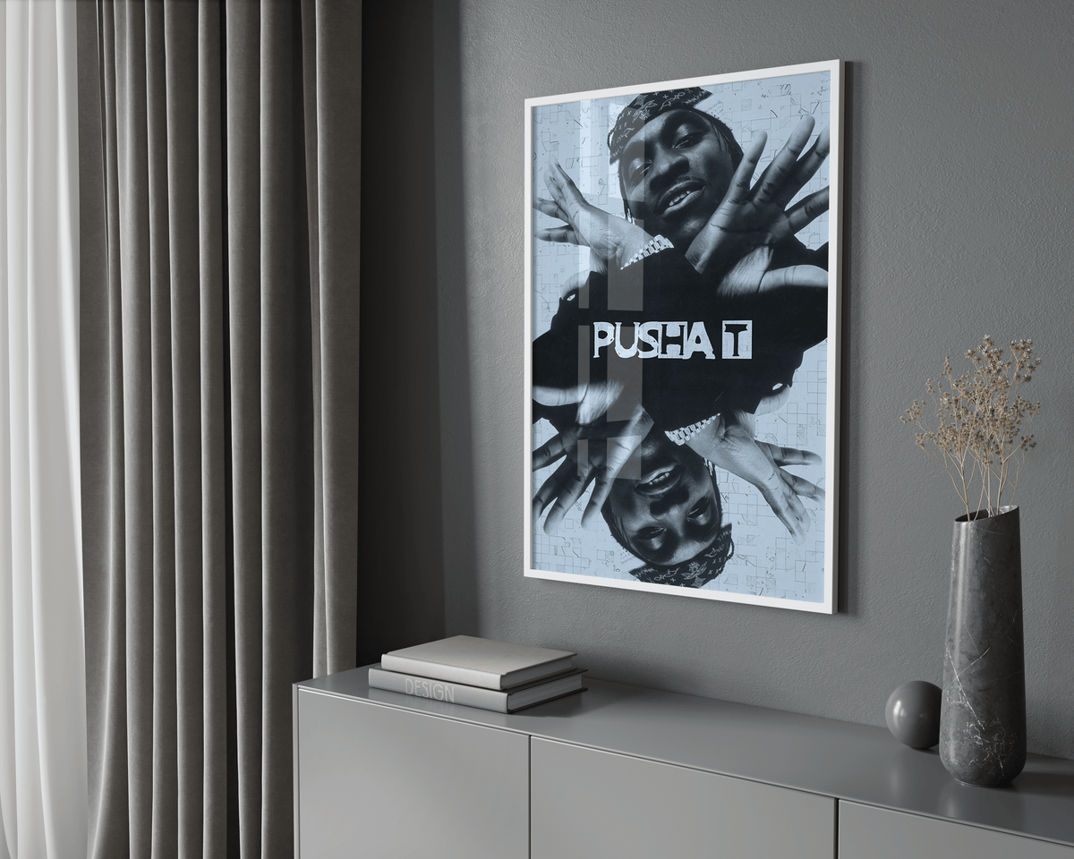 Pusha T 'Mirrored' Poster - Posters, Prints & Wall Art | HYPE Posters