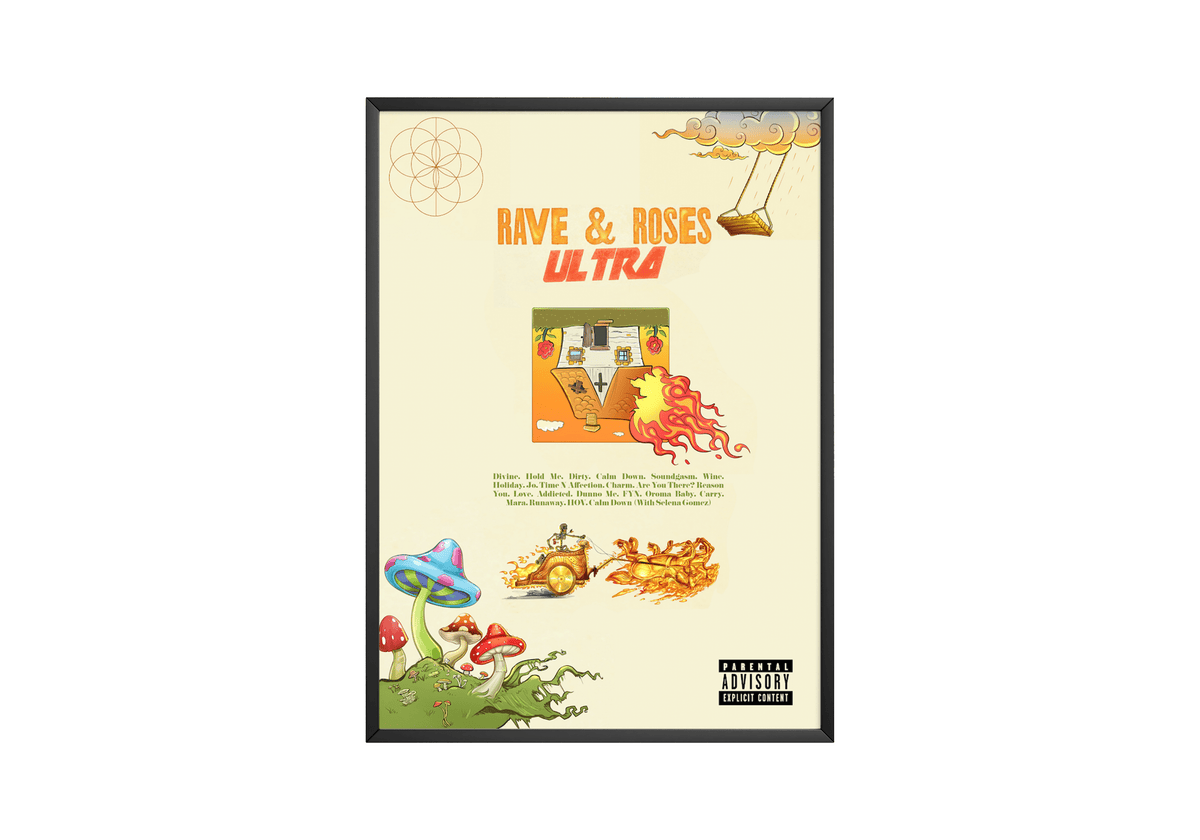 Rema 'Rave & Roses' Poster - Posters, Prints & Wall Art | HYPE Posters