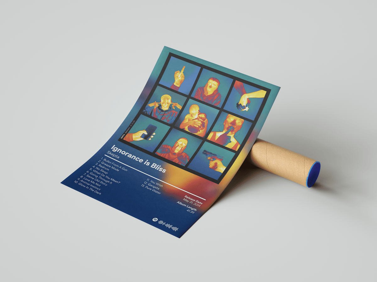 Skepta - "Ignorance Is Bliss" Album Poster - Posters, Prints & Wall Art | HYPE Posters