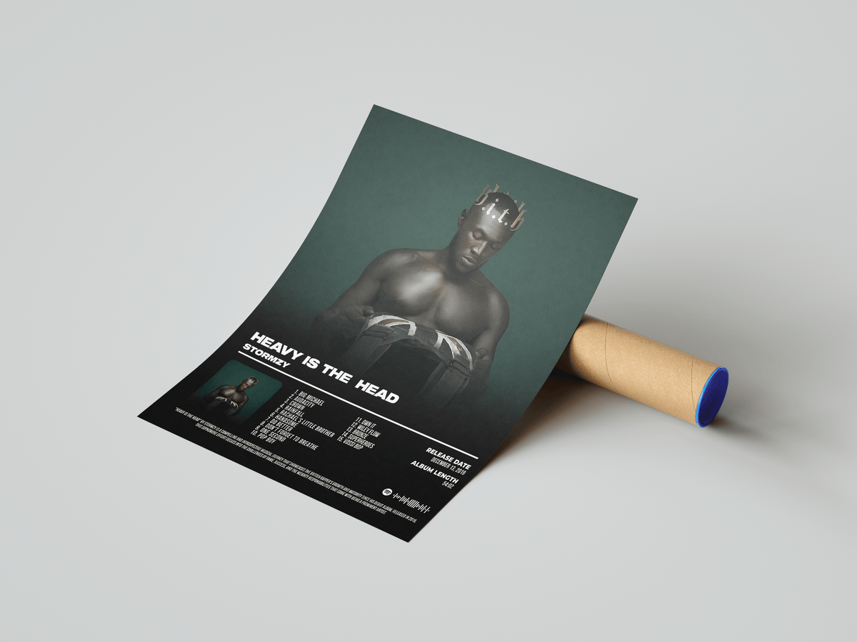 Stormzy 'Heavy Is The Head' Album Poster - Posters, Prints & Wall Art | HYPE Posters
