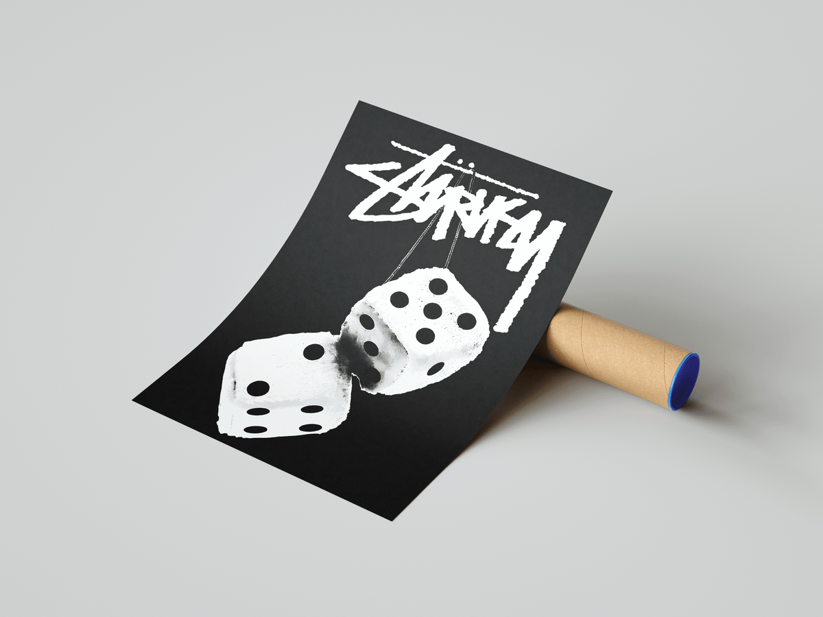Stussy Dice Poster - Posters, Prints & Wall Art | HYPE Posters