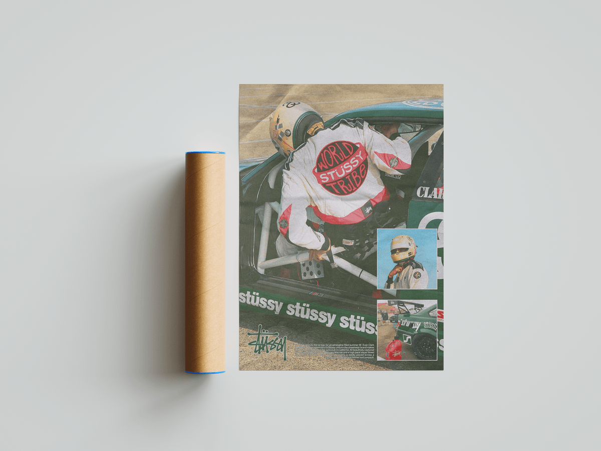 Stussy Motorsport Poster - Posters, Prints & Wall Art | HYPE Posters