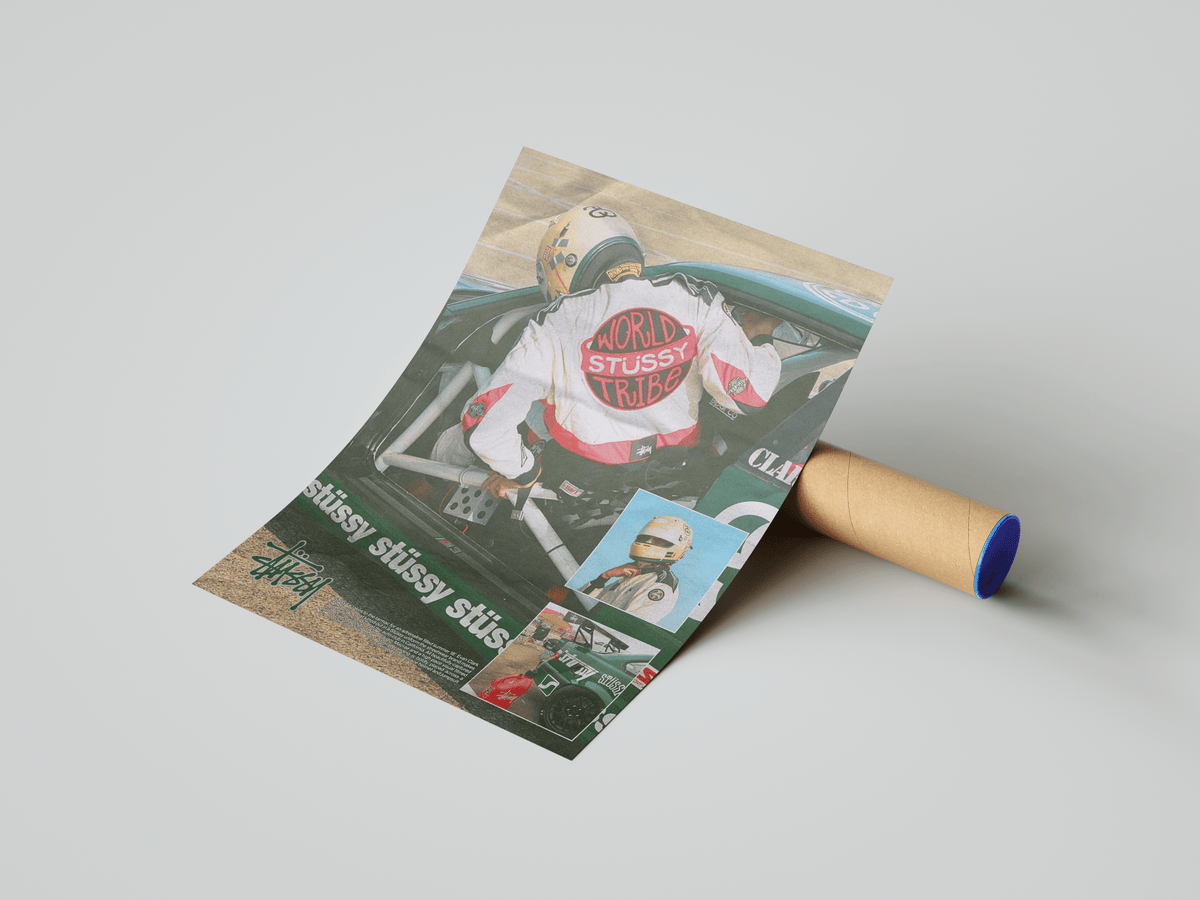 Stussy Motorsport Poster - Posters, Prints & Wall Art | HYPE Posters