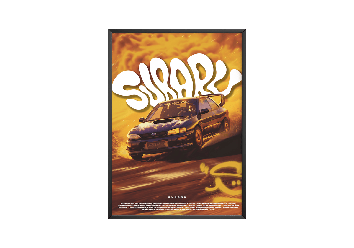 Subaru 22B Poster - Posters, Prints & Wall Art | HYPE Posters