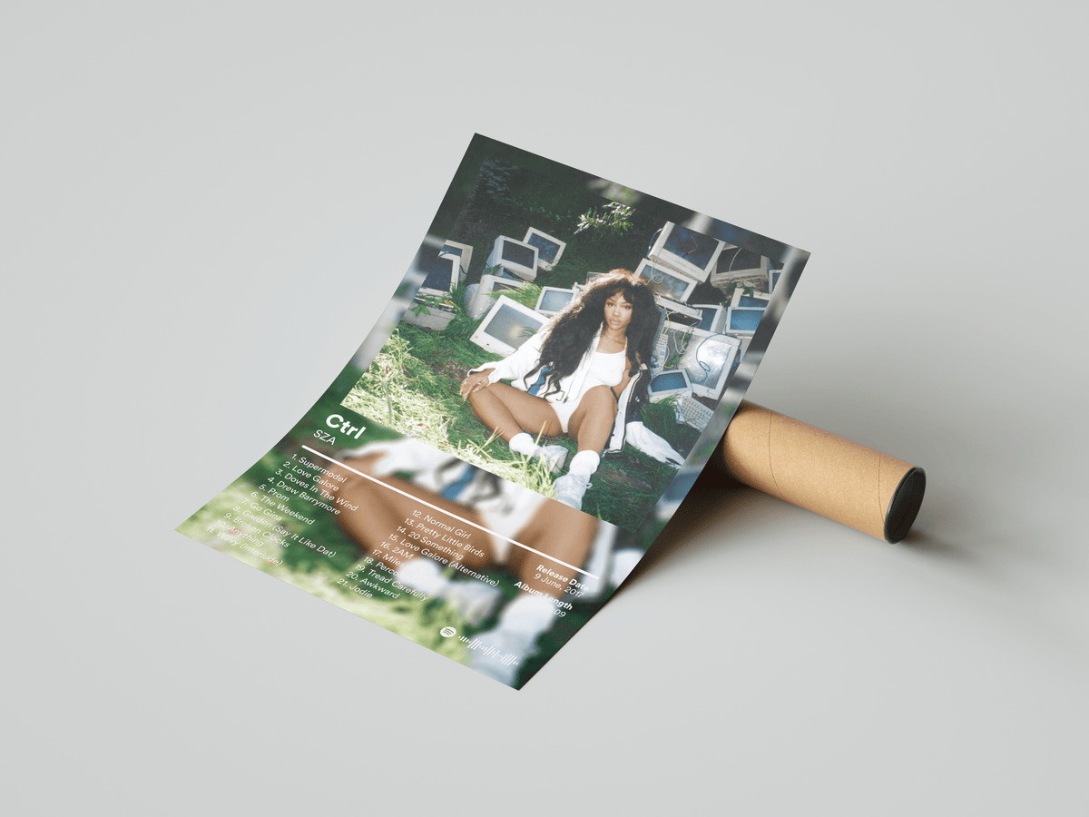 SZA 'Ctrl' Album Poster - Posters, Prints & Wall Art | HYPE Posters