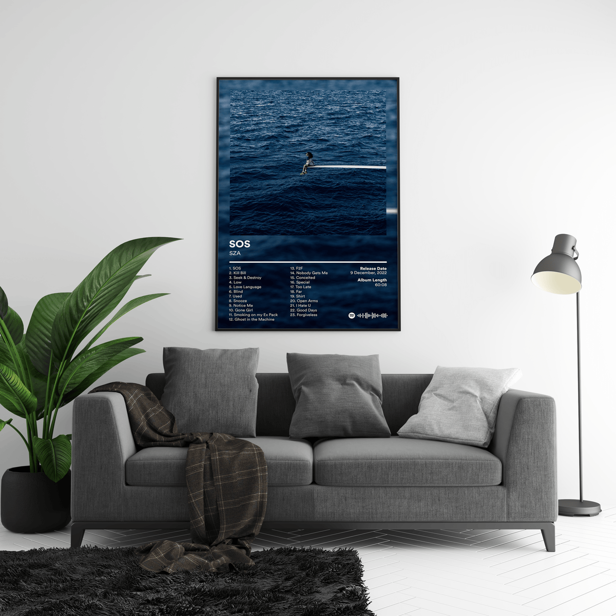 SZA 'SOS' Album Poster - Posters, Prints & Wall Art | HYPE Posters