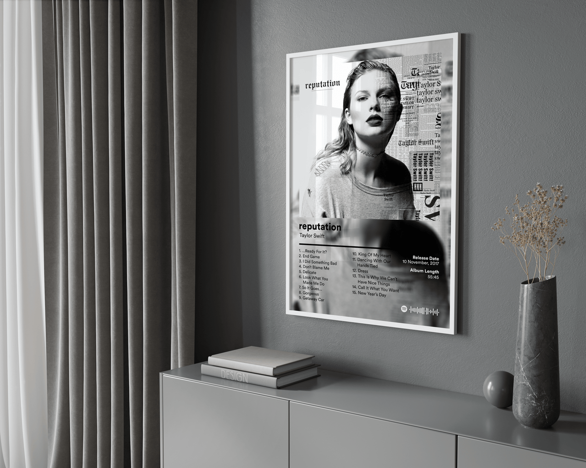 Taylor Swift 'reputation' Album Poster - Posters, Prints & Wall Art | HYPE Posters