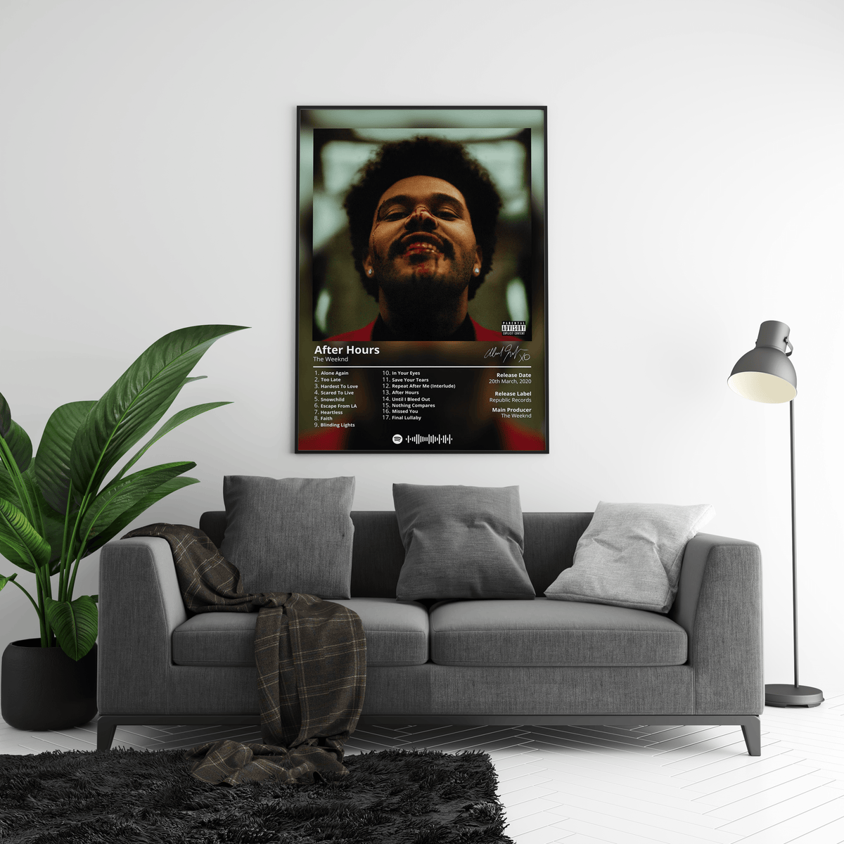 The Weeknd 'After Hours' Album Poster - Posters, Prints & Wall Art | HYPE Posters