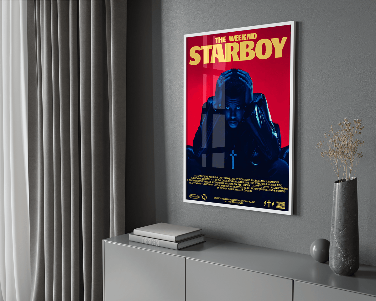 The Weeknd 'Starboy' Poster - Posters, Prints & Wall Art | HYPE Posters