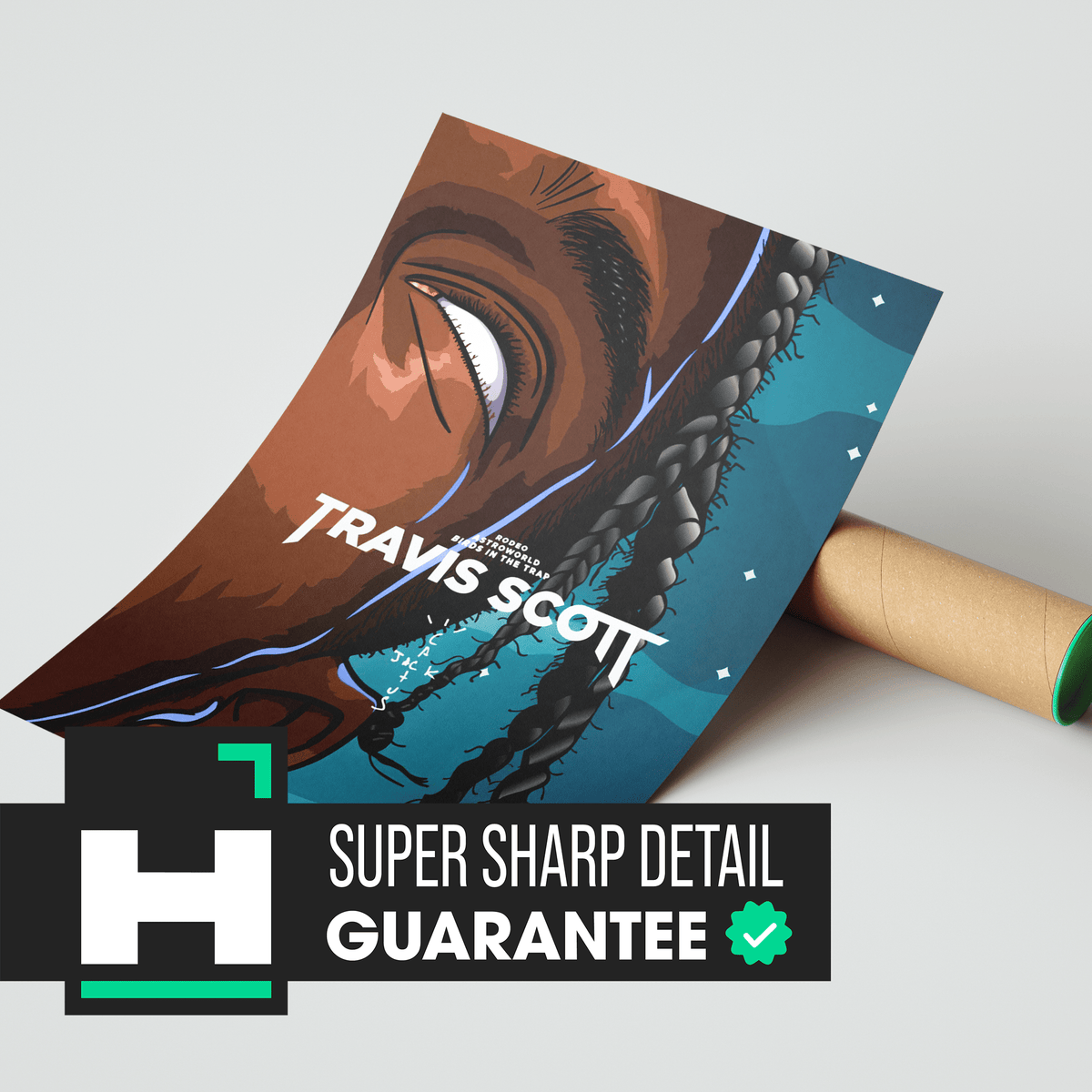 Travis Scott Art Poster - Posters, Prints & Wall Art | HYPE Posters