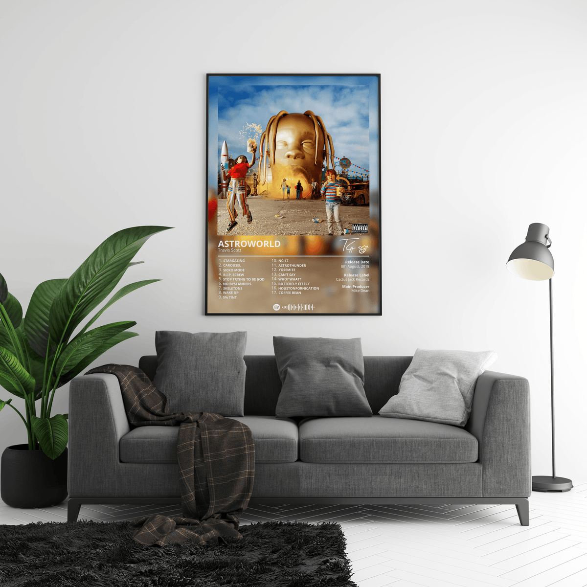 Travis Scott 'Astroworld' Album Poster - Posters, Prints & Wall Art | HYPE Posters